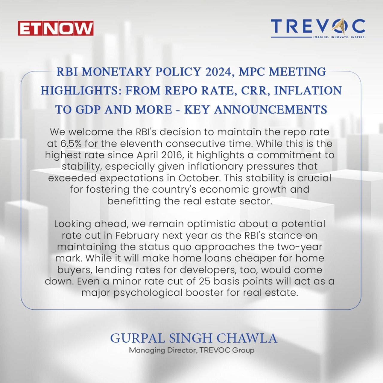 RBI Monetary Policy 2024, MPC Meeting Highlights: From repo rate, CRR, inflation to GDP and more - Key announcements