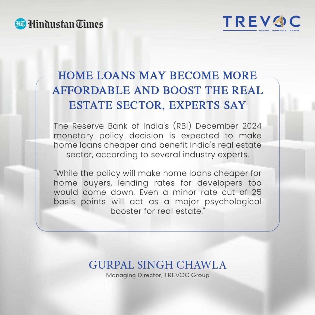 Home loans may become more affordable and boost the real estate sector, experts say