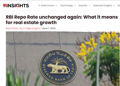 RBI Repo Rate unchanged again: What it means for real estate growth
